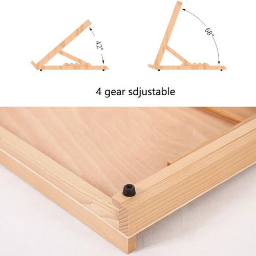  Easels Table Top Small Angle Adjustable Sketching Drawing Watercolor Sketchpad Collapsible Desktop Bracket Multifunction Painting Clip (Size : 4736cm)