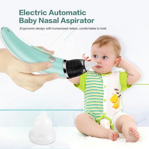  S-power Baby Nasal Aspirator Electric Nose Cleaner 2 Sizes of Nose Tips and 5 Levels of Suction Safe Hygienic for Newborns and Toddlers by S-Power