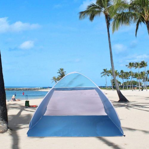  Takeashi Automatic Beach Tent Sun Shelter Pop Up with Mosquito Net,2-3 Person Portable Sun Unbrella Fishing Anti UV Sun Shelter Tent Instant with Carry Bag Lightweight