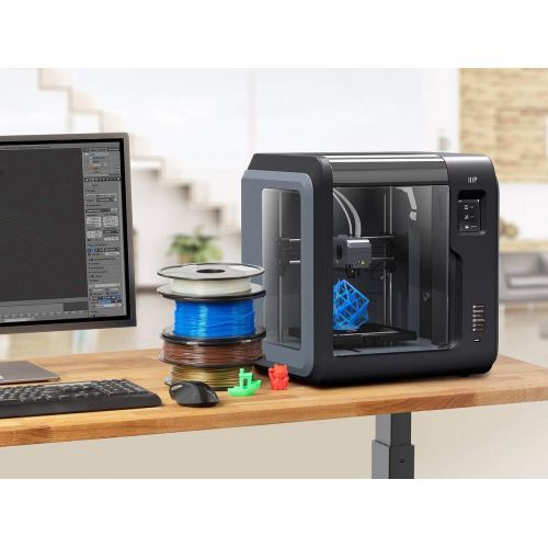  Monoprice Voxel 3D Printer - Black with Removable Heated Build Plate (150 x 150 x 150 mm) Fully Enclosed, Touch Screen, Assisted Level, Easy Wi-Fi, 8GB Internal Memory