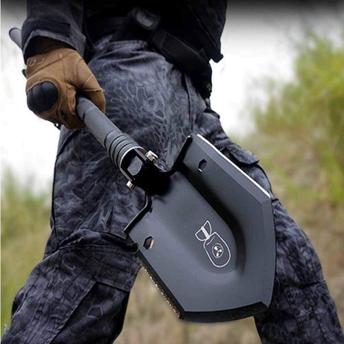  Fengshangshanghang Shovel, Outdoor Multi-Function Military Shovel, Foldable Design, Light Weight and Easy to Carry