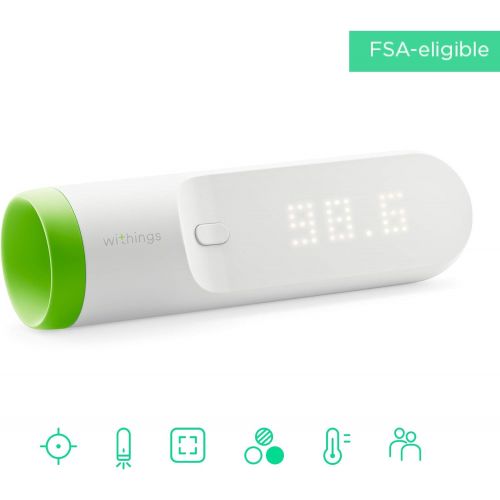  Withings  Nokia | Thermo  Smart Temporal Thermometer, FSA-eligible, Suitable for Baby, Infant, Toddler...