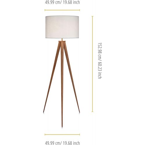  Versanora VN-L00007 Romanza Tripod Floor Lamp, White