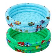 Treslin Inflatable Baby Swimming Pool ，Portable Outdoor Children Basin Bathtub Kids Pool， Baby Swimming Pool ，@Blue