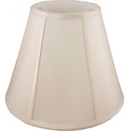 American Pride Lampshade Co. American Pride 13x 22x 13.25 Round Soft Shantung Tailored Lampshade, Light Beige
