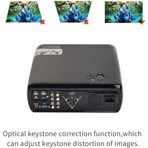  Yuntab Mini Video WiFi Projector Android BL20 200 Portable 2600 Lumens 3D Best Mini LCD Wireless Home Cinema Theater Projector Supports HD 1080p - Support WiFi