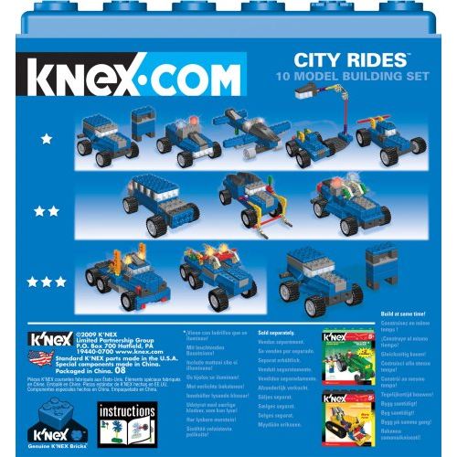 케이넥스 KNex City Rides 10 Model Building Set