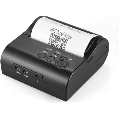 Aibecy POS-8001DD 80mm Mini Portable Wireless Thermal Printer Receipt Bill Ticket POS Printing for Android iOS Windows