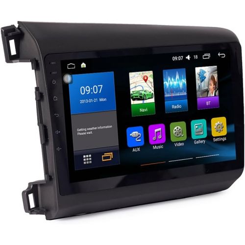  Kunfine KUNFINE Quad Core Android 6.0 Car DVD GPS Navigation Autoradio Car Stereo Multimedia Player Car Radio for Honda Civic 2012 2013 2014 2015 Headunit Supports Steering Wheel Control