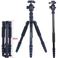 Koolehaoda Q-999 SLR Camera Tripod Monopod & Ball Head Portable Compact Travel. Tripod Max Height: 1590mm (62.5)