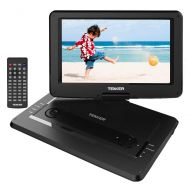 TENKER 14.4 “ Portable DVD Player with 12.1 Swivel Screen, Rechargeable Battery with SD Card Slot and USB Port,1.8M Car Charger and Power Adaptor