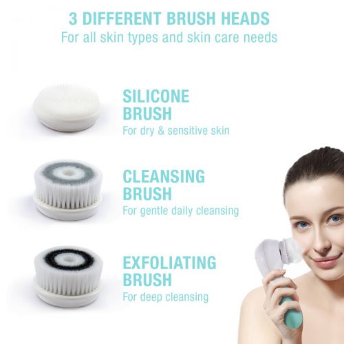 Facial Cleansing Brush from Heinkel Design - Advanced Gentle-Exfoliating & Deep-Cleansing Face...
