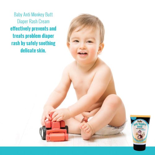  Anti Monkey Butt Baby Diaper Rash Cream | Treats Skin Irritation | Zinc Oxide Cream with Calamine | 3 Ounces