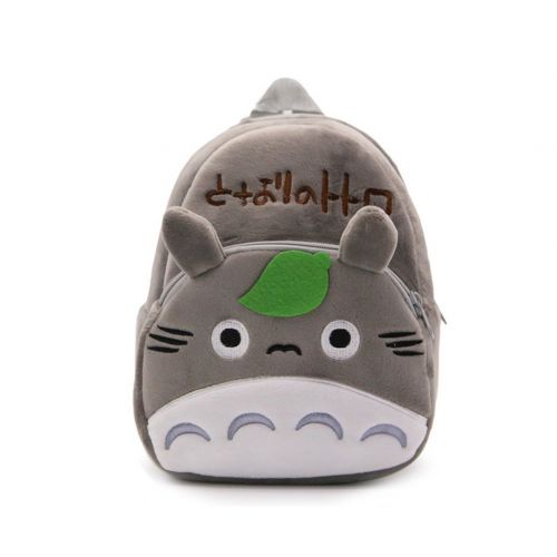  YOURNELO Kids Plush Cartoon Preschool Toddler Toys Bag Backpack Schoolbag (E Totoro)