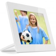Aluratek 8 Inch WiFi Digital Photo Frame with Touchscreen IPS LCD Display and 8GB Built-in Memory, PhotoMusicVideo, iPhone & Android App, Auto OnOff, 1024 x 768 Res, Wall Mounta