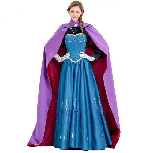  AQTOPS Women Snow Queen Costume Halloween Adult Princess Role Play Outfits