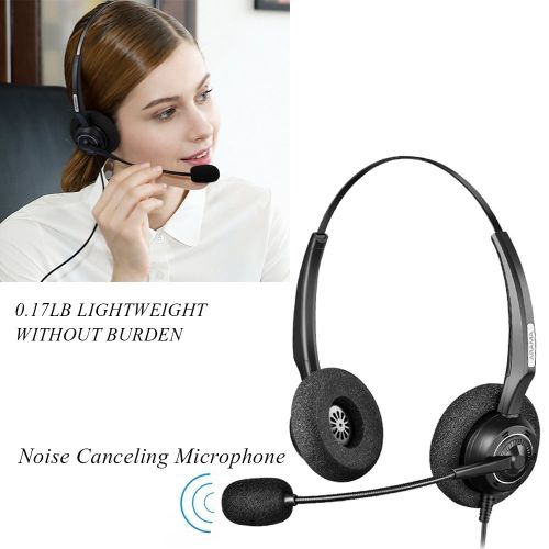  AAA ARAMA Arama A200C Professional Phone Headset with Noise Canceling Microphone ONLY for Cisco IP Phones: 6921, 6941, 7941, 7942, 7971, 8841, 8845, 8851, 8861, 8945, 8961, 9951, 9971, etc