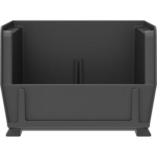  Akro-Mils 30220 Plastic Storage Stacking Akro Hanging Bin, 7-Inch by 4-Inch by 3-Inch, Black, Case of 24