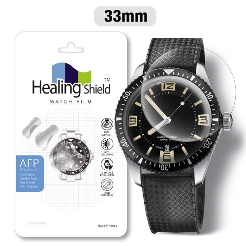  Smartwatch Screen Protector Film 33mm for Healing Shield AFP Flat Wrist Watch Analog Watch Glass Screen Protection Film (33mm) [3PACK]: Pontree