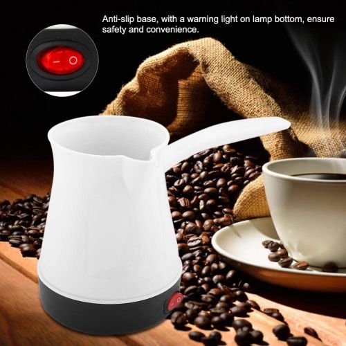  Asixx Elektrische Kaffeekanne, 250ml Tuerkei Kaffeemaschine Kaffeebreiter fuer Kaffee, Tee und Milch Geeignet fuer 1-3 Personen 600W 220 V EU-Stecker