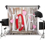 Kate 10x10ft3x3m Valentines Day Wood Wall Photography Backdrops Love Photo Background Studio Backdrop