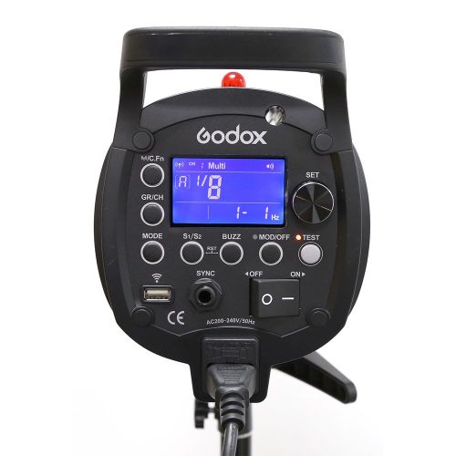  Godox QT400II Built-in 2.4G Wireless X System,High Speed Studio Strobe Flash Light + X1T-N Trigger Compatible for Nikon,Softbox,Light Stand, Studio Boom Arm Top Light Stand (110v)