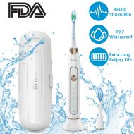 /GiniHome Electric Toothbrush Clean as Dentist Rechargeable Sonic Toothbrush with 2...