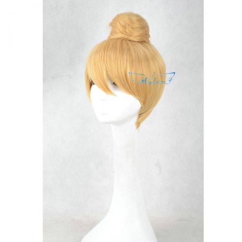  Angelaicos Womens Prestyled Buns Party Anime Cosplay Costume Wig Short Blonde