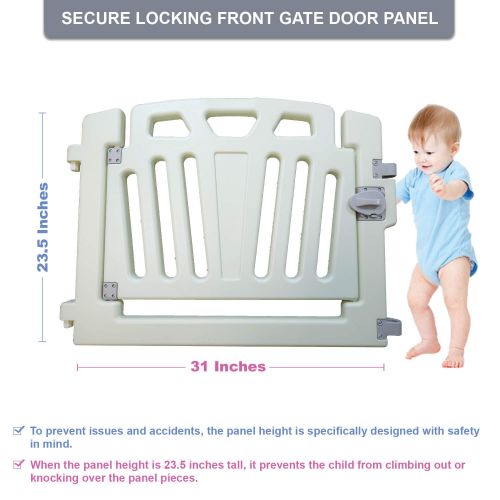  INEX Life Baby Playpen Kids Activity Center - 14 Panel | Safety Play Yard Area - Indoor, Outdoor Portable Fence |...