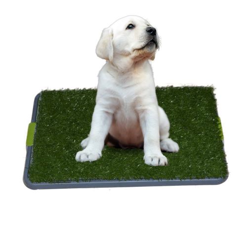  Dog House indoor Sonnyridge Easy Dog Potty Training - Made with Artificial Grass - 3 Layered System - Antimicrobial Mat, Absorbs Odors and Hinders Bacterial Growth - Great for Puppies and Small to