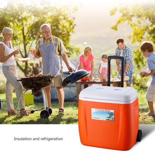  GNSDA Wheeled Cooler, Travel Cooler with Wheels, Cooler Keeps Ice Up to 36Hours, Heavy-Duty 52-Quart Cooler with Wheels, for Camping, BBQs, Tailgating, Outdoor Activities