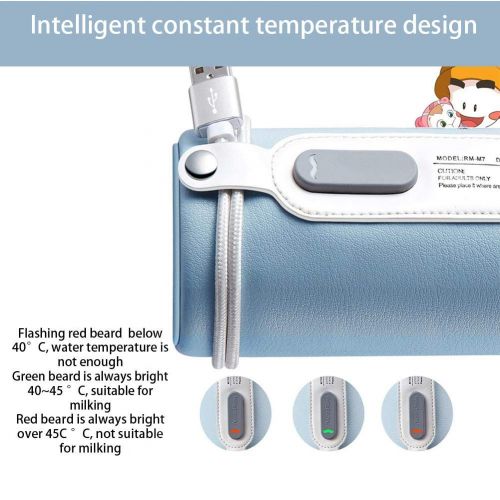  Lennonsi Flaschenwarmer Heizung Flaschenwarmer Intelligente Konstante Temperatur bequem Rutschfest Sicherheitsspannung Betrieben durch USB