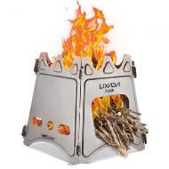 Lixada Camping Stove Wood Burning Stove Lightweight,Compact,Durable for Outdoor Backpacking Hiking Traveling Picnic BBQ