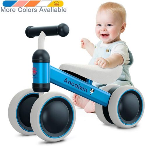  [아마존 핫딜] [아마존핫딜]Ancaixin Baby Balance Bikes Bicycle Children Walker 10 Month -24 Months Toys for 1 Year Old No Pedal Infant 4 Wheels Toddler First Birthday Gift