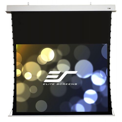  Elite Screens Evanesce Tab-Tension, 84-inch 4:3, Tensioned In-Ceiling Projection Projector Screen, ITE84VW2-E30