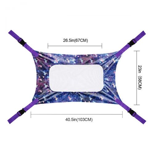 Sylfairy Baby Hammock for Crib, Mimics Womb, Breathable Supportive Mesh Newborn Bassinet Safe Buckle Hammocks Bed with Portable Gift Bag for Newborn Baby Shower Gifts Bassinet Hamm