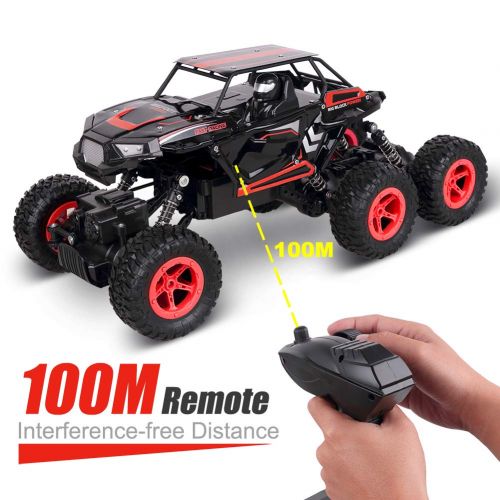  Remote Control Car, Abeyc 1:14 Scale High Speed 6WD 2.4Ghz All Terrain RC Car with 6x6 Drive, Radio Controlled Off-Road Electronic RC Buggy Monster Truck R/C RTR Hobby Climbing Car