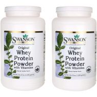 Swanson Original Whey Protein Powder wVitamins 2 lb 4.5 Ounce (1035 g) Pwdr 2 Pack