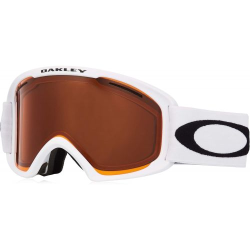 오클리 [아마존베스트]Oakley O Frame 2.0 Snow Goggles, Matte White, Medium, Persimmon Lens