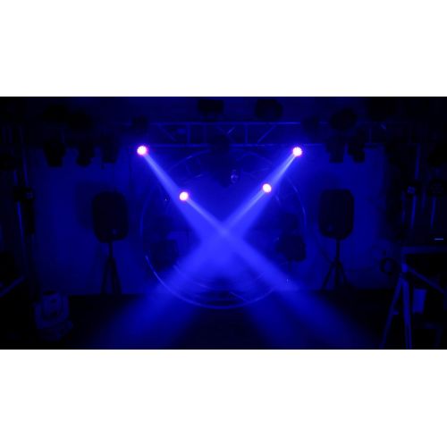  JMAZ Crazy Beam 40 Fusion LED Moving Head Beam Light 40-Watt Quad RGBW with LED Ring DMX512 For Stage Light Disco DJ Wedding Party Show Live Concert Lighting