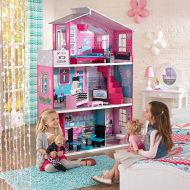 KidKraft Wooden Breanna Dollhouse for 18 Dolls with 12Piece Accessories, 5-Foot Tall Toy