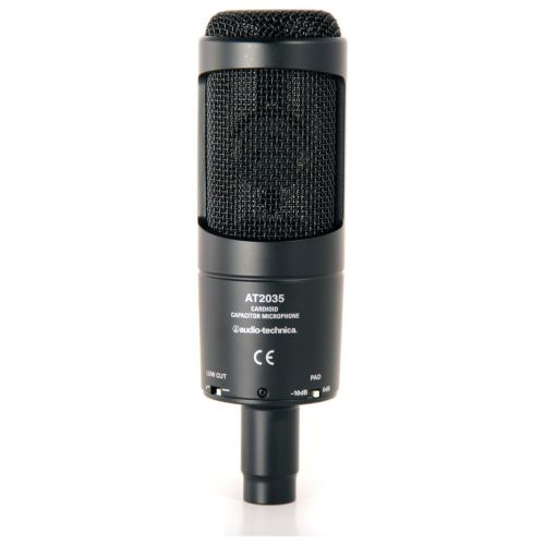 오디오테크니카 Audio-Technica Audio Technica AT2035 WShock Mount , Pop Filter, and (2) 20 XLR Microphone Cable