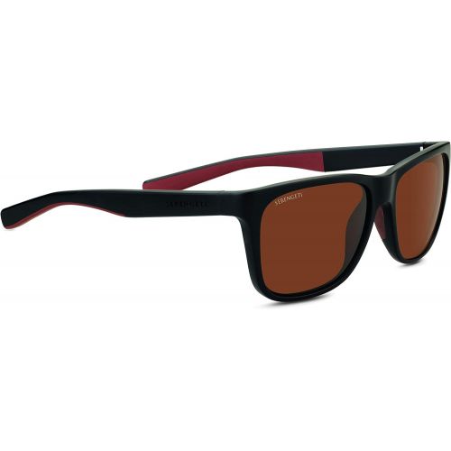  Serengeti Classic Nylon Livio Sanded BlackBrown Polarized Drivers Sunglasses