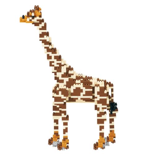 Nanoblock Deluxe Giraffe Building Kit, Orange