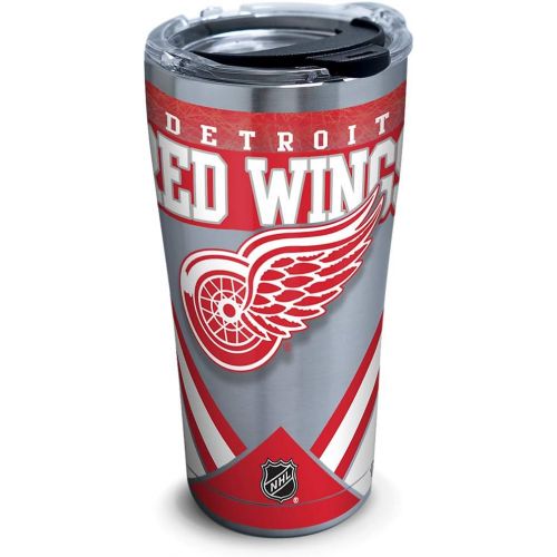  Tervis NHL Detroit Red Wings Ice Stainless Steel Tumbler With Lid, 20 oz, Silver