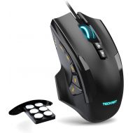 [아마존핫딜][아마존 핫딜] TECKNET TeckNet M009 Gaming Mouse with 16400 DPI, Wired RGB LED Backlit Computer Mice, 10 Programmable Buttons, Weight Tuning Set