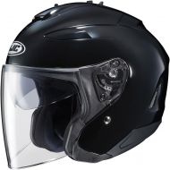 HJC Helmets HJC IS-33 II Open-Face Motorcycle Helmet (Black, Large)