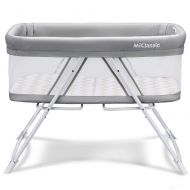 MiClassic 2in1 Rocking Bassinet One-Second Fold Travel Crib Portable Newborn Baby,Gray