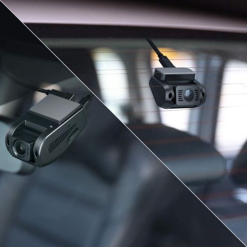  AUKEY Dual Dash Cam, 1080P HD Front and Rear Camera, 6-Lane 170° Wide-Angle Lens, Night Vision, G-Sensor, Dual-Port Car Charger
