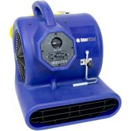 OdorStop OS2800 Heavy Duty Air Mover and Carpet Dryer, 3/4 HP, 3-Speed, GFCI Outlet, Carpet Clamp, Unbreakable Roto-Molded Housing, 25 Yellow Power Cord w/Lighted End, Throws Air 1